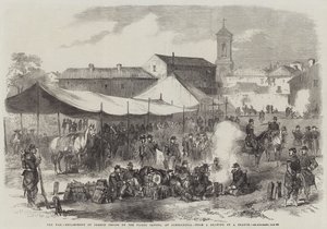 The War, Encampment of French Troops on the Piazza Savona, at Alessandria